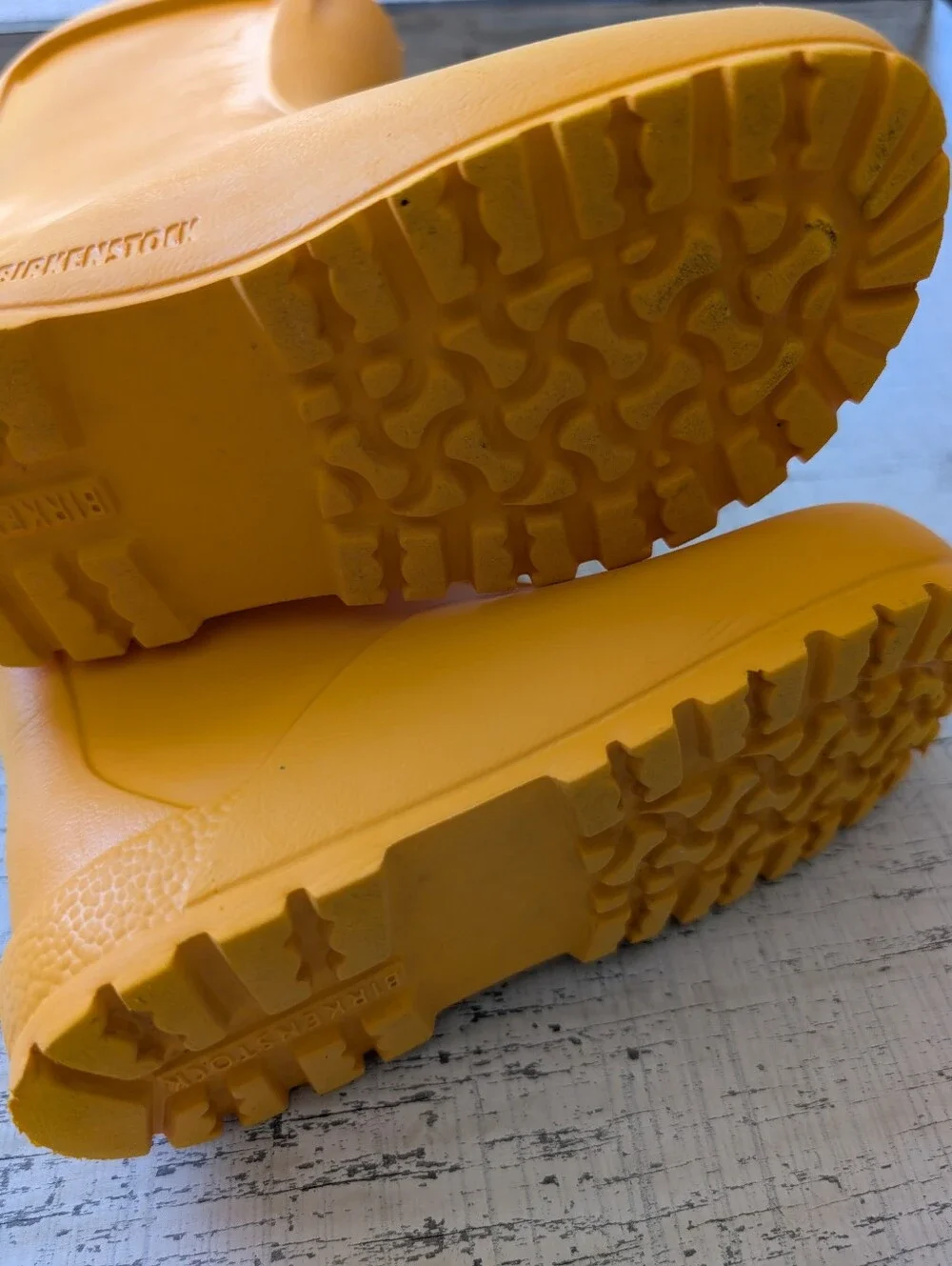 Birkenstock Yellow Rubber Rain Boots
